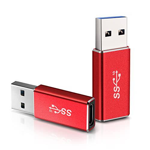 [10Gbps] USB C Female to USB Male 어댑터 (2-Pack), WARMSTOR USB A to USB C 3.1 세대 2 어댑터 지원 양면 데이터 동기화& 60W 고속충전 - 호환가능한 오큘러스 링크, PC, 노트북,  보조배터리, 파워뱅크