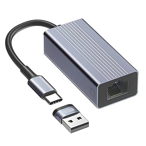 USB C to RJ45 랜포트, TargetGo 알루미늄 USB to 이더넷 랜 네트워크 어댑터 호환가능한 맥북 프로 에어 아이패드 프로 서피스 북 크롬북 Dell XPS 갤럭시 S20 S10, and More
