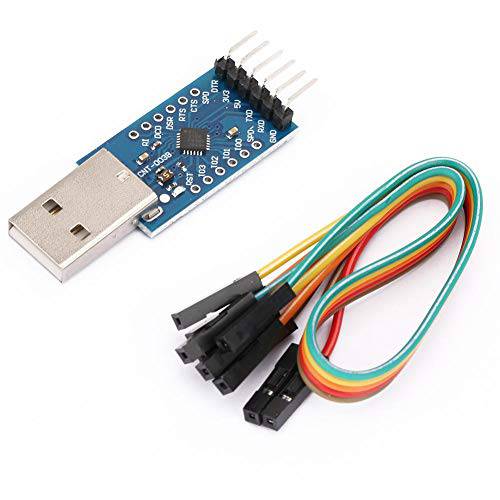 CP2104 Serial 컨버터, 변환기 USB 2.0 to TTL UART 6PIN 모듈 Serial 컨버터, 변환기 보드 모듈 와이어 and 인디케이터 라이트