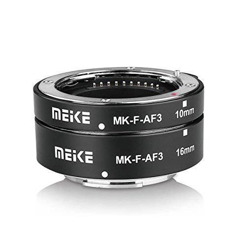 MEIKE MK-F-AF3 오토 Fucus Macro 연장 Tube for 호환가능한 with 모든 후지필름 미러리스 Camera(10mm 16mm only or conbination) X-T1 X-T2 X-Pro1 X-Pro2 X-T10 X-A1 X-E1 X-E2 X-E3 X-T20 X-T3 X-T30 etc