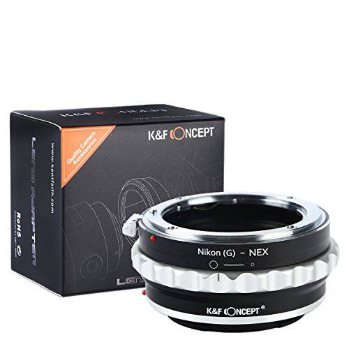 Nikon G to 소니 E 어댑터 K&F Concept 렌즈 마운트 어댑터 니콘 G AF-S F AIS AI 렌즈 to 소니 E-Mount NEX 카메라 소니 알파 A7 A6000 A6300 A6500 A5000 A5100 NEX 7 NEX 5 NEX 5N NEX 6 NEX 3N for for