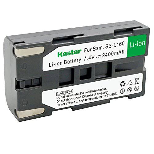 Kastar SB-L160 배터리 for 삼성 SC-L520, SC-L530, SC-L550, SC-L600, SC-L610, SC-L630, SC-L650, SC-L700, SC-L710, SC-L750, SC-L770, SC-L810, SC-L860, SC-L870, SC-L901, SC-L903, SC-L906, 캠코더