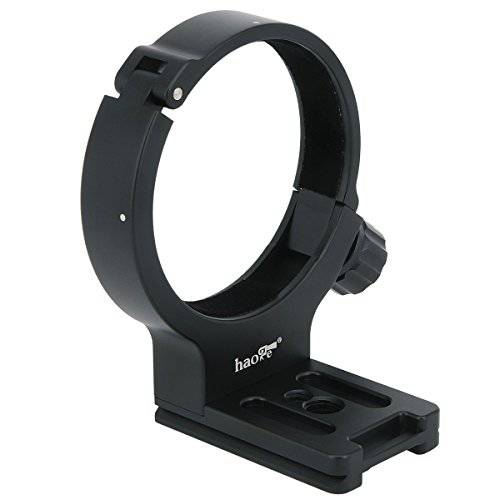 Haoge LMR-N372 렌즈 Collar 교체용 Foot 삼각대 마운트 링 for Nikon AF-S NIKKOR 70-200mm f/ 4G ED VR and AF-S 300mm F/ 4E PF ED VR 렌즈 Built-in Arca Type 퀵 릴리즈 Plate 교체용 Nikon RT-1