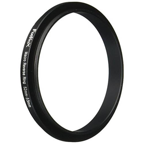 Fotodiox 52mm - 55mm, 52-55mm Macro Close-up Reverse Ring, 양극처리 블랙 메탈 Ring, for Nikon, Canon, Sony, Olympus, Pentax, Panasonic, 삼성 카메라