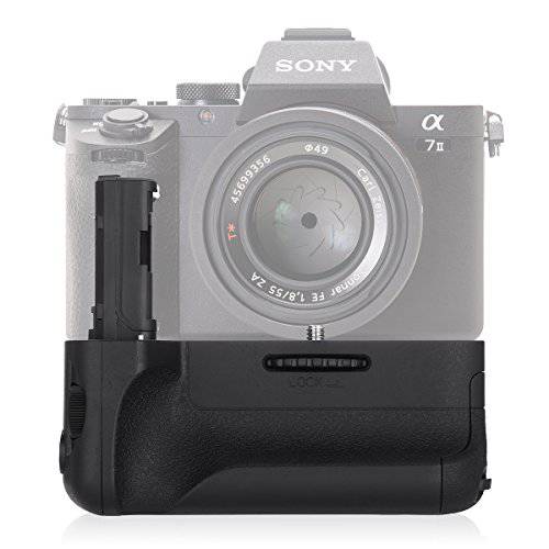 Powerextra VG-C2EM 버티컬 배터리 그립 교체용 for 소니 Alpha A7II/ A7S II/ A7R II 디지털 SLR 카메라 Work with NP-FW50 배터리