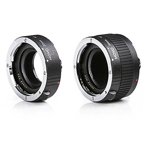 Movo MT-P56 2-Piece AF Chrome Macro 연장 Tube 세트 for Pentax K DSLR 카메라 with 20mm, 36mm 튜브