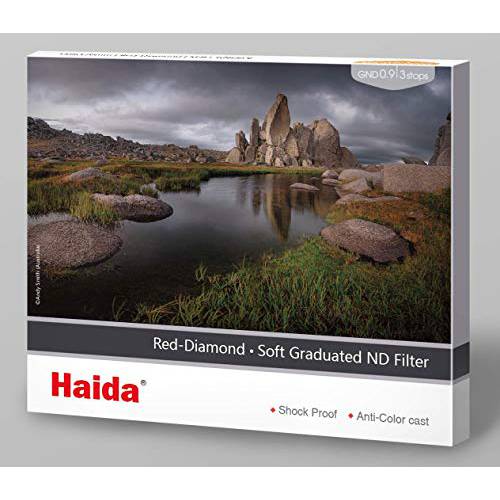 Haida Red-Diamond Soft-Edge Graduated ND 100x150mm 필터 0.9/ 8x 농도 (3-Stops)