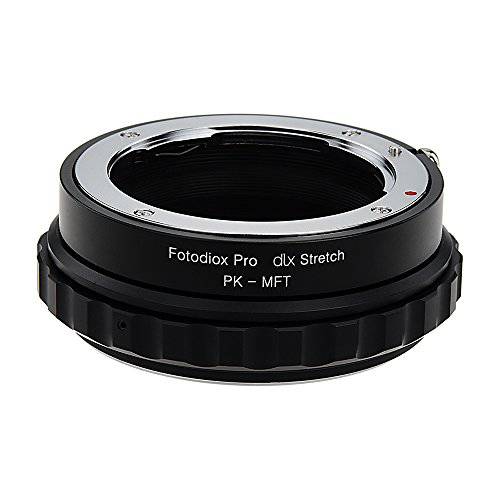 Fotodiox DLX 스트레치 렌즈 마운트 어댑터 - 펜탁스 K 마운트 (PK) SLR 렌즈 to 마이크로 Four Thirds (MFT, M4/ 3) 마운트 미러리스 카메라 바디 매크로 Focusing Helicoid and 마그네틱,자석 Drop-in 필터