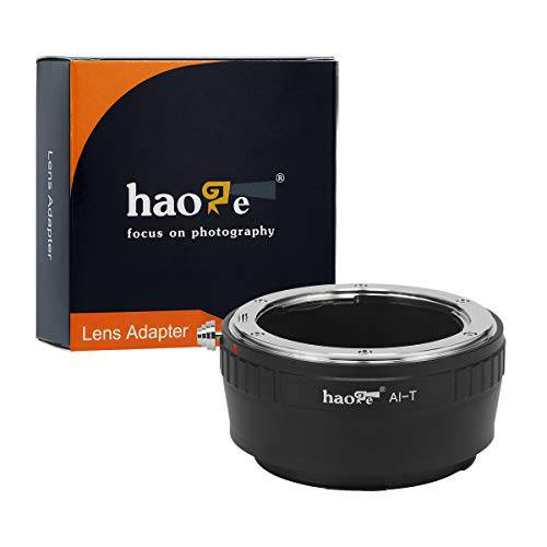Haoge 수동 렌즈 마운트 어댑터 for Nikon Nikkor F/ AI/ AIS/ D 렌즈 to 라이카 L 마운트 카메라 Such as T, Typ 701, Typ701, TL, TL2, CL (2017), SL, Typ 601, Typ601