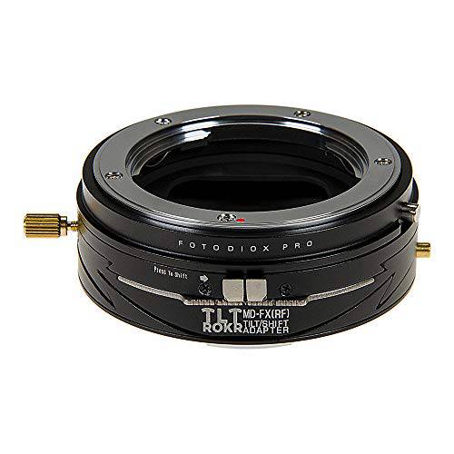 Fotodiox 프로 TLT ROKR - 틸트/ 시프트 렌즈 마운트 어댑터 호환가능한 미놀타 Rokkor (SR/ MD/ MC) SLR 렌즈 to 후지필름 후지 X-Series 미러리스 카메라 바디