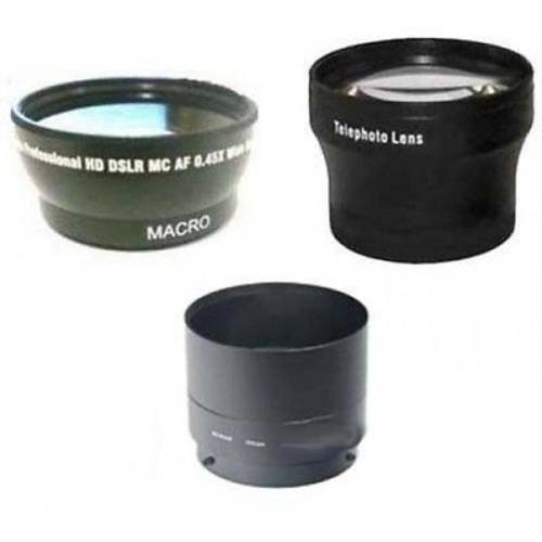 와이드 렌즈+ Tele 렌즈+  튜브 어댑터 번들,묶음 for Nikon Coolpix P530& L830 카메라