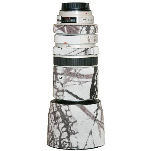 LensCoat 렌즈 커버 for 캐논 100-400 렌즈 커버 Camouflage Neoprene 카메라 렌즈 프로텍트 슬리브 (Realtree AP Snow) lenscoat