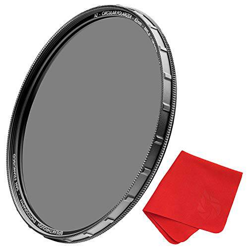 46mm X2 CPL 원형 편광판 필터 for 카메라 렌즈 - AGC Optical Glass 편광 필터 with 렌즈 천 - MRC8 - 나노텍 코팅 - 날씨 Sealed by Breakthrough Photography