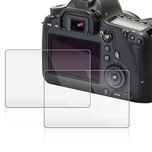 화면보호필름, 액정보호필름 호환가능한 캐논 EOS 6D, AFUNTA 2 Pack 카메라 Anti-Scratch 강화유리 for DSLR 카메라