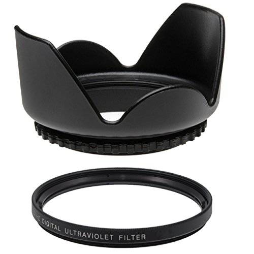 67MM UV 필터+ 67mm Tulip 렌즈 후드 for Nikon AF-S DX Nikkor 18-140mm f/ 3.5-5.6G ED VR, 67 mm 자외선 필터& 67 mm 렌즈 후드