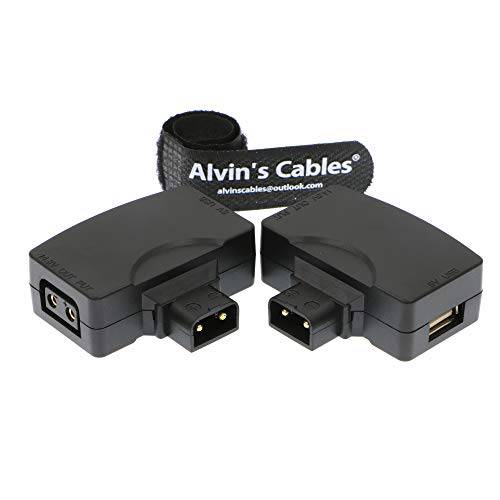 Alvin’s Cables D Tap P Tap to USB 5V 어댑터 컨버터 Dtap Male to Female 5V USB Female 커넥터 for 폰 카메라 모니터 2 Pcs