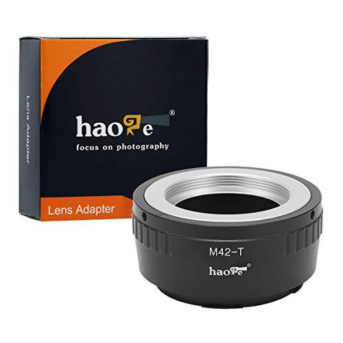Haoge 수동 렌즈 마운트 어댑터 for M42 42mm Screw-마운트 렌즈 to 라이카 L 마운트 카메라 Such as T, Typ 701, Typ701, TL, TL2, CL (2017), SL, Typ 601, Typ601, 파나소닉 S1/ S1R