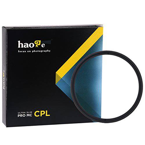 Haoge 67mm MC CPL 멀티코팅 원형 편광 편광판 렌즈 필터 for 캐논 EF 100mm f/ 2.8L, 70-300mm f/ 4-5.6L, 35mm f/ 2 is EF-S 18-135mm f3.5-5.6 is 렌즈