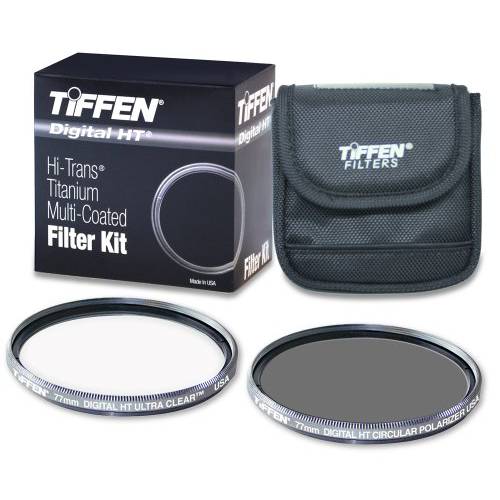 Tiffen 77HTPTP 77MM 디지털 HT 트윈 Pack with 울트라 Clear and 원형 편광