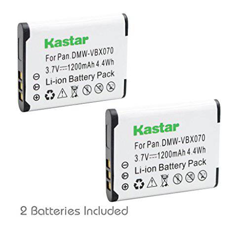 Kastar VBX070 배터리 2 Pack for 펜탁스 D-Li88 파나소닉 VW-VBX070 Sanyo DB-L80 DB-L80AU&  펜탁스 Optio H90 P70 P80 W90 WS80 파나소닉 HX-DC1 DC2 DC10 DC15 WA10 HM-TA2 TA20 카메라