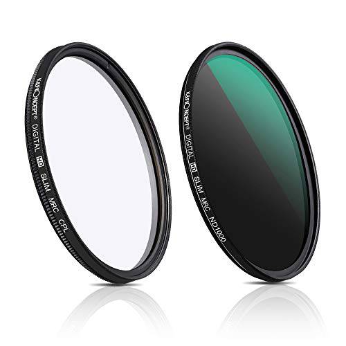 K& F Concept 62mm 렌즈 필터 Kit 중성 농도 ND1000 CPL 편광 for 프로페셔널 카메라 렌즈 with 다양한 레이어 소형 코팅
