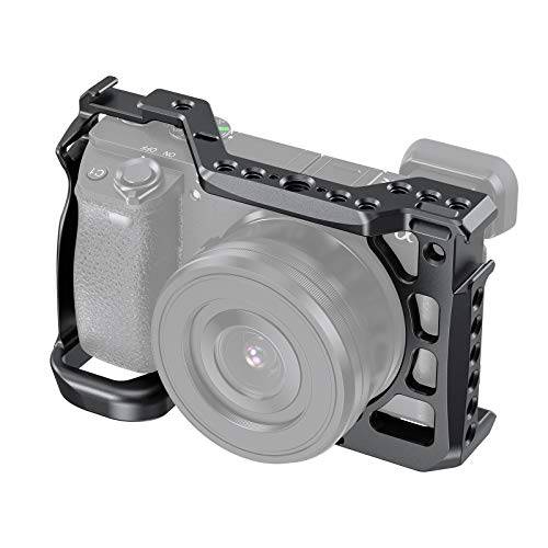 SMALLRIG 케이지 for 소니 Alpha A6600/ ILCE 6600 미러리스 카메라 with 콜드 슈 마운트 - CCS2493