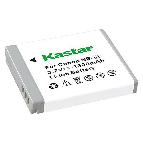 Kastar NB-6L 배터리 (2-Pack)+  충전기 for 캐논 PowerShot D10, D20, S90, S95, S120, SD770, SD980, SD1200, SD1300, SD3500, SD4000, SX170, SX240, SX260, SX270, SX280, SX500, SX510, SX600, SX704