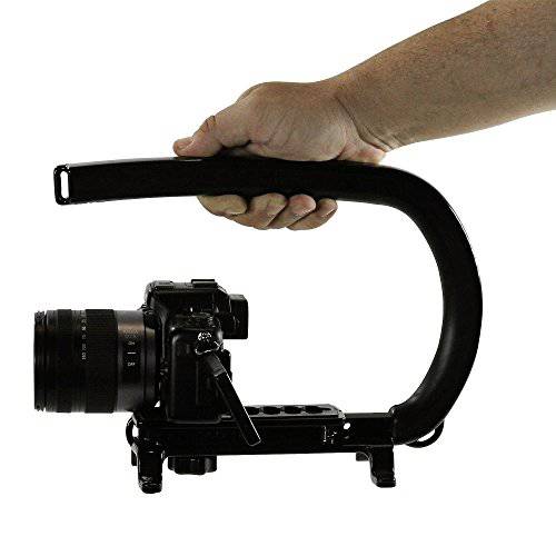 Cam Caddie  전갈 EX 비디오 카메라 안정화 손잡이 키트 포함 스마트폰 and 고프로 호환가능한 마운트 - 프로페셔널 번들, 묶음 - 블랙 (0CC-0100-KEX)