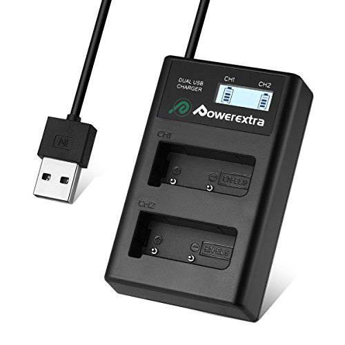 Powerextra EN-EL9 2 팩 2000mAh 리튬이온 교체용 배터리 and 충전기 니콘 D40 D40x D60 D3000 D5000 카메라 차량용 충전기 for with