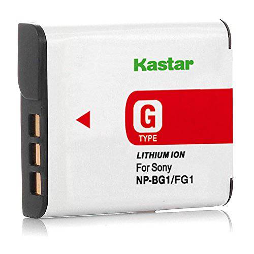 Kastar 배터리 (X2)&  LCD 슬림 USB 충전 for 소니 NP-BG1 NP-FG1 NPBG1 and Cyber-Shot DSC-HX5V HX7V HX9V HX10V HX30V DSC-W120 W150 W220 DSC-H3 DSC-H7 DSC-H9 DSC-H10 DSC-H20 DSC-H50 DSC-H55 DSC-H70