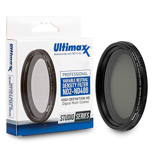 49mm ND 필터 Ultimaxx 49mm ND2-ND400 페이더 가변 중성 농도 조절가능 렌즈 필터 다이나믹 ND 필터 옵티컬, Optical 글래스