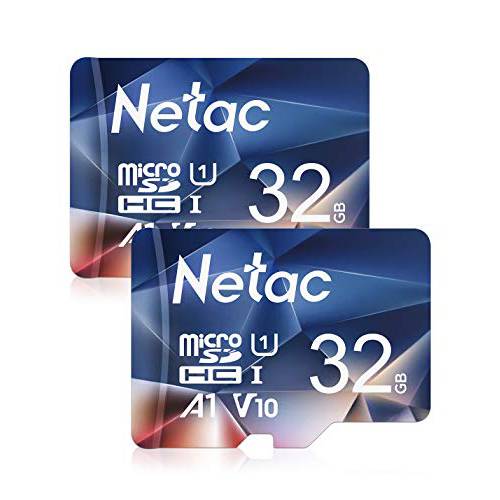 Netac 32GB X 2 마이크로 SD 카드 microSDHC UHS-I 메모리 카드 - 90MB S 600X U1 C10 Full HD 영상 V10 A1 FAT32 고속 플래시 TF 카드 P500 스마트폰 블루투스 스피커 태블릿,태블릿PC PC 카메라 VR for