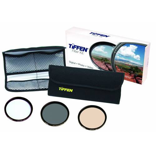 Tiffen 82DVVEK 82mm 영상 에쎈셜 DV 필터 Kit includes Clear, CP, Warm UV and 파우치