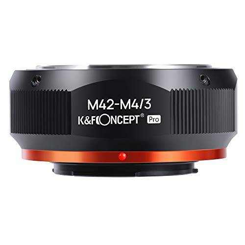 K&F Concept M42 to MFT 렌즈 마운트 어댑터 for M42 스크류 마운트 렌즈 to M4/ 3 M43 미니 Four Thirds 마운트 카메라 with Matting Varnish for 올림푸스 펜 E-P1 P2 P3 P5 E-PL1 파나소닉 루믹스 GH1 2 3 4 5