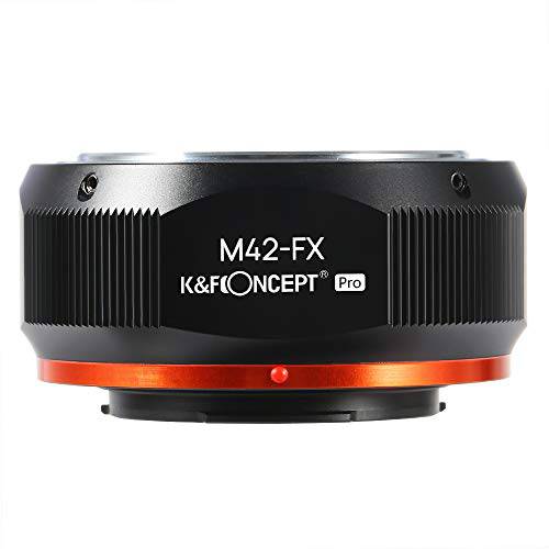 K& F Concept M42 to 후지 X 렌즈 마운트 어댑터 for M42 스크류 마운트 렌즈 to 후지필름 후지 X-Series X FX 마운트 미러리스 카메라 with Matting Varnish 모양뚜껑디자인 for 후지 XT2 XT20 XE3 XT1 X-T2