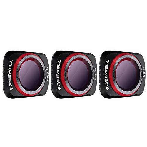 Freewell 야외,경치 Gradient ND 카메라 렌즈 필터  4K 시리즈  3Pack ND8-GR, ND16-4, ND32-8 호환가능한 with Mavic 에어 2 드론