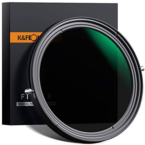 K& F Concept 55mm 가변 페이더 ND2-ND32 ND 필터 and CPL 원형 편광판 필터 2 in 1 for 카메라 렌즈 무 X 스팟 시각,날짜,날씨,일기,실외실내온도 포장