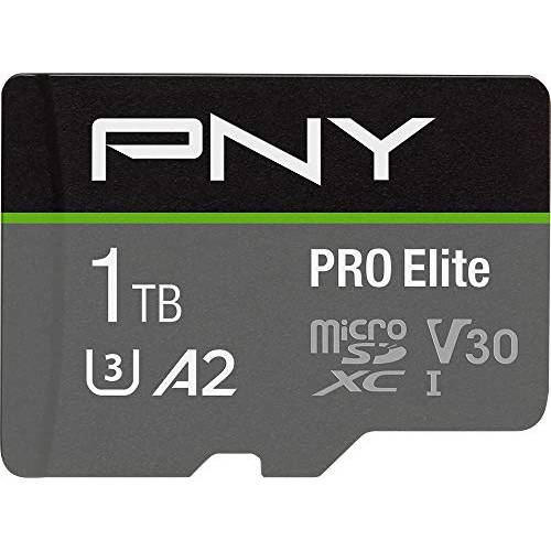 PNY 1TB 프로 Elite Class 10 U3 V30 microSDXC 조명 메모리 카드