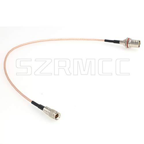 SZRMCC BNC Female Bulkhead Oring to DIN 1.0/ 2.3 Male HD SDI 케이블 for 레드 Blackmagic Design 카메라 모니터 비디오 Data 전송 (30cm)