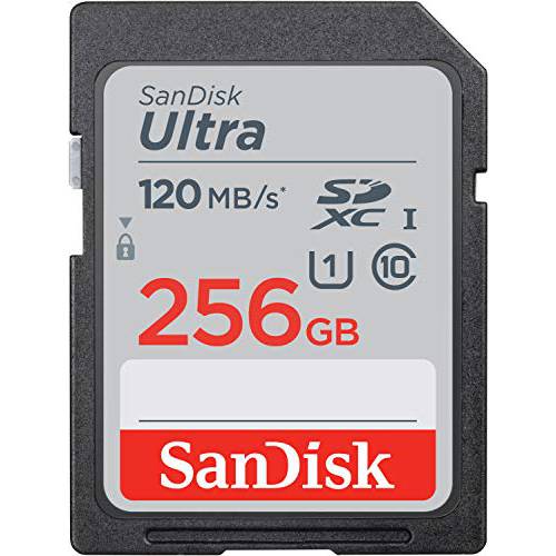 SanDisk 256GB 울트라 SDXC UHS-I 메모리 카드 - 120MB/ S, C10, U1, 풀 HD, SD 카드 - SDSDUN4-256G-GN6IN