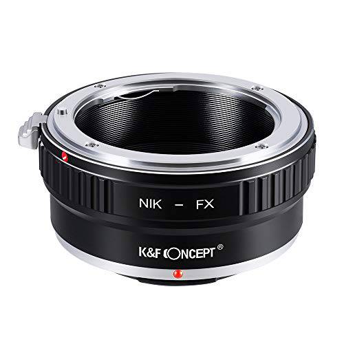 니콘 to 후지 X 어댑터, K&F Concept  렌즈 마운트 어댑터 니콘 AI/ F 마운트 렌즈 to 후지필름 X Series 미러리스 FX 마운트 카메라 어댑터 후지 XT2 XT20 XE3 XT1 X-T2