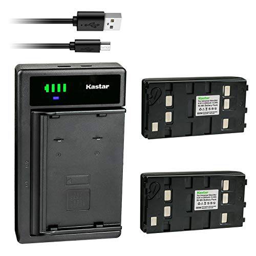 Kastar 2-Pack 배터리 and 스마트 USB 충전기 호환가능한 파나소닉 BP-12 BP-15 BP-17 BP-18 HHR-V20A/ 1B HHR-V214A/ K HHR-V40A/ 1B PV-213A PV-214A PV-215A PV-B18 PV-BP15 PV-BP17 배터리