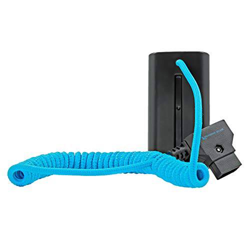 KONDOR BLUE Braided 말린케이블 D-Tap to 더미 배터리 NPF 케이블 호환가능한 소니 L-Series SmallHD 모니터 LED 라이트 and More.