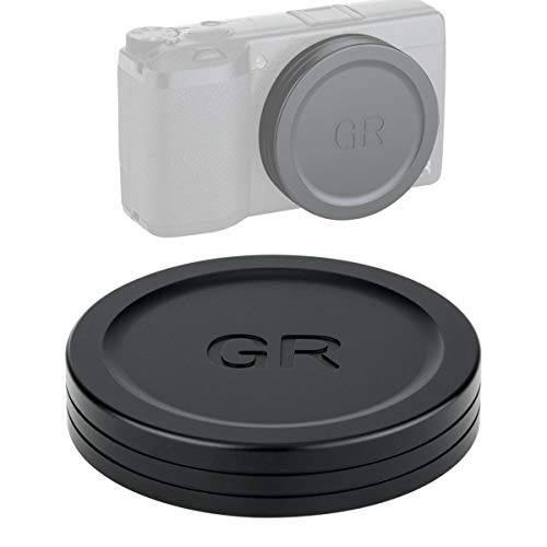 JJC LC-GR3 메탈 렌즈 캡 Ricoh GR III and GR II 카메라, Ricoh GR III 렌즈 캡, Ricoh GR II 렌즈 캡, Made of 프리미엄 알루미늄 합금