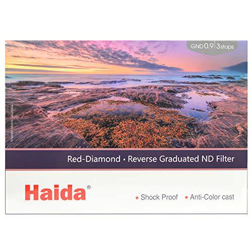 Haida  레드 다이아몬드 100mm 0.9 3 스탑 리버스 미터 ND Nanopro 코팅 글래스 필터 4x6 100x150mm