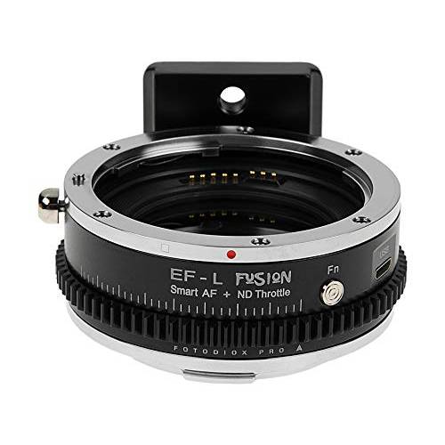 Vizelex 퓨전 ND 조절판 스마트 렌즈 어댑터 호환가능한 캐논 EOS EF and EF-S 렌즈 to 셀렉트 L-Mount Alliance 카메라