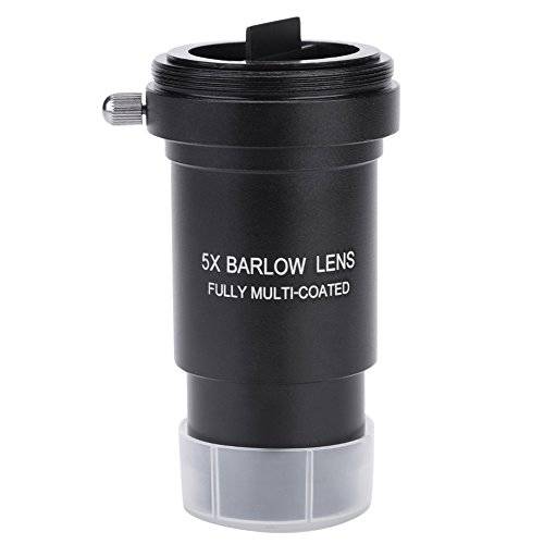 Barlow 렌즈, Multi-coated 1.25 5X Barlow 렌즈 M42 스레드 31.7mm 망원경 접안렌즈, no 크로마틱 aberration