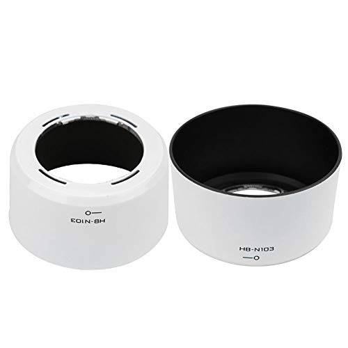 Archuu HB-N103 카메라 렌즈 후드 쉐이드 Fits 니콘 V1 V2 J1 J2 J3 S1 미러리스 카메라, 니콘 1 VR 30-110mm F/ 3.8-5.6 니콘 1 VR 10-30mm F/ 3.5-5.6 렌즈 (화이트)