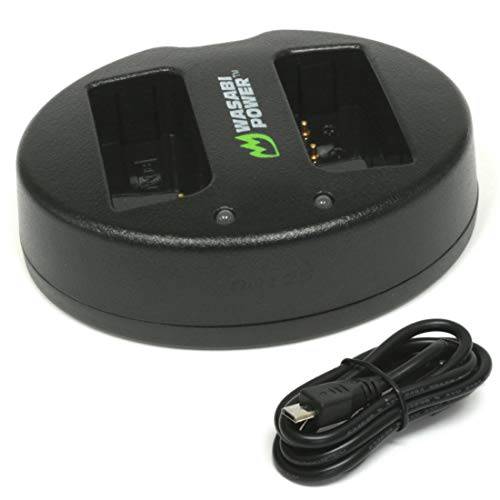 와사비 파워 듀얼 USB 배터리 충전기 올림푸스 BLN-1, BCN-1