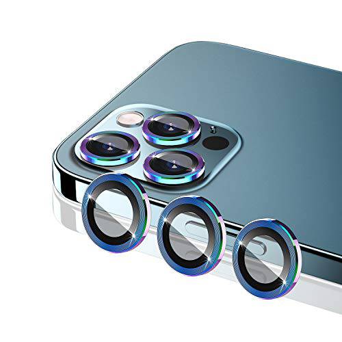 카메라 렌즈 보호 호환가능한 아이폰 12 프로 6.1’’ - Colorful [합금 프레임] [ 강화유리] [간편 to 설치] [케이스 친화적] [Multi-Color]
